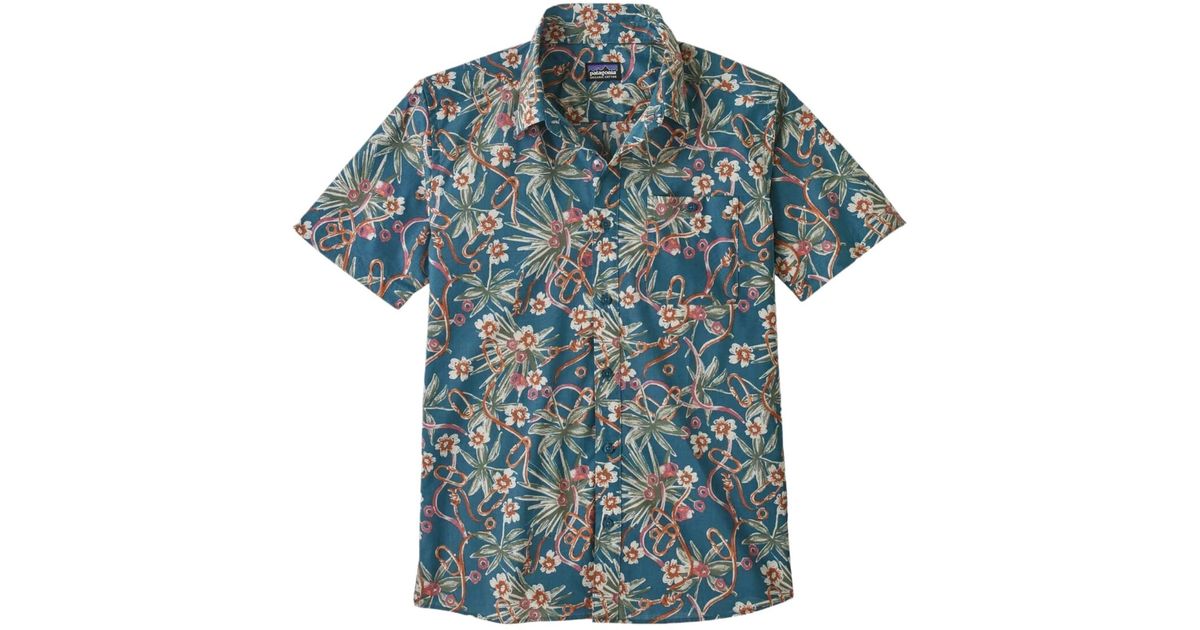 Patagonia Camicia Go To Uomo Dirt Bags Multi Abalone Blue for Men Lyst
