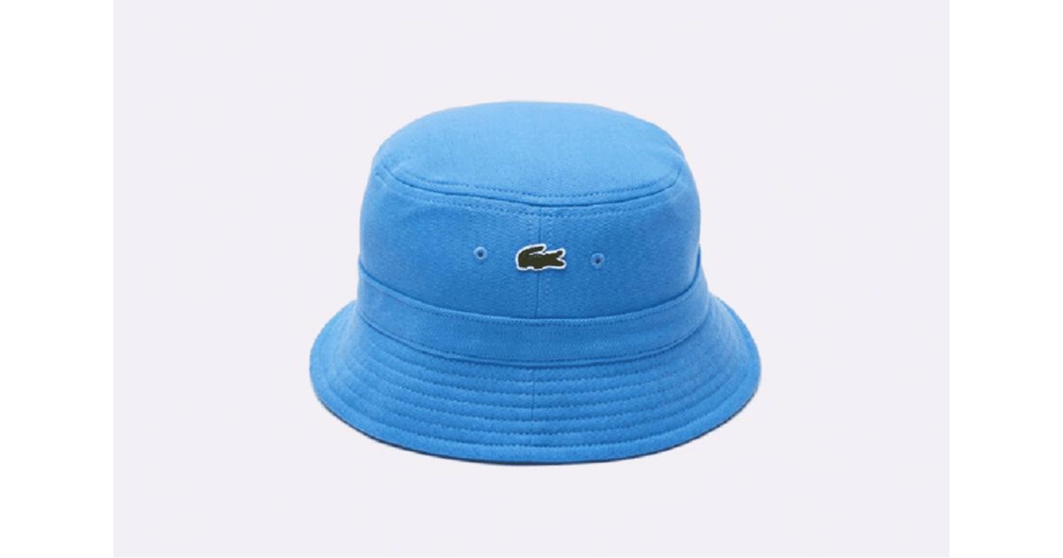 Chapeau seau Lacoste en coloris Bleu | Lyst