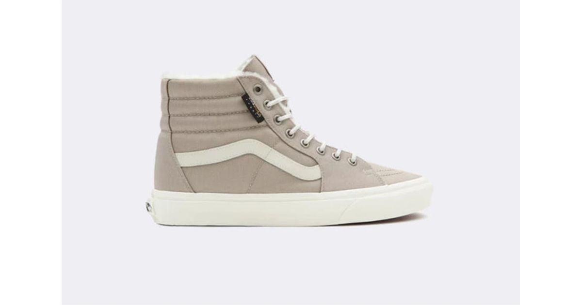 Vans Sk8-hi Cordura Sherpa Walnut in White for Men | Lyst