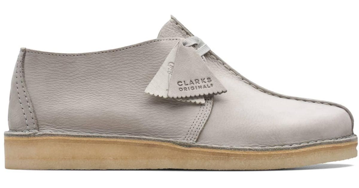 Clarks Desert Trek Shoes in Gray for Men | Lyst