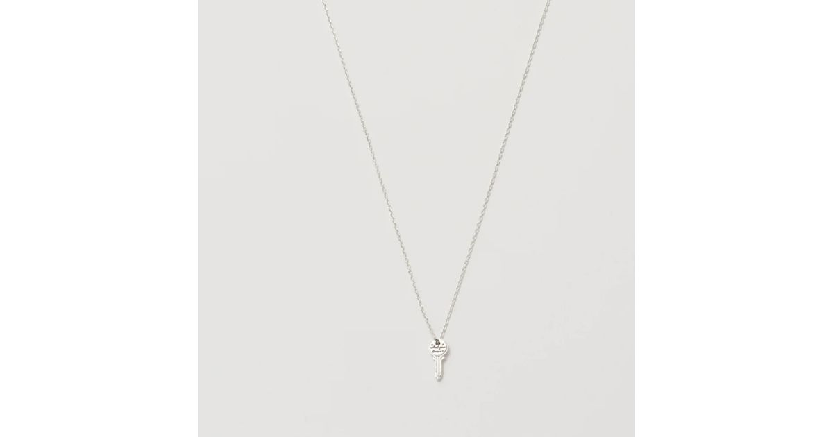 Estella Bartlett Key Pendant Necklace in Metallic | Lyst