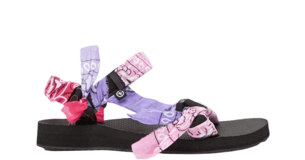 ARIZONA LOVE Pink Trekky Bandana Mix Sandals in Blue | Lyst