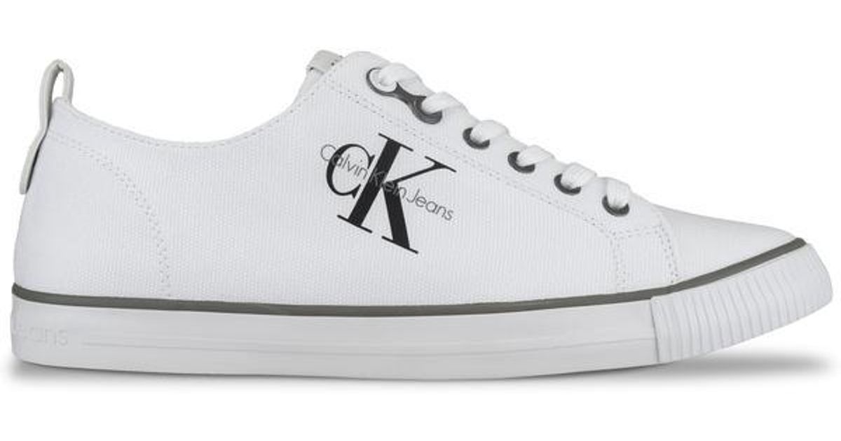 calvin klein arnold canvas trainers