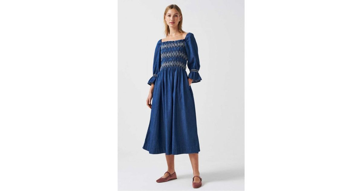 seventy + mochi Sally Dress in Blue | Lyst