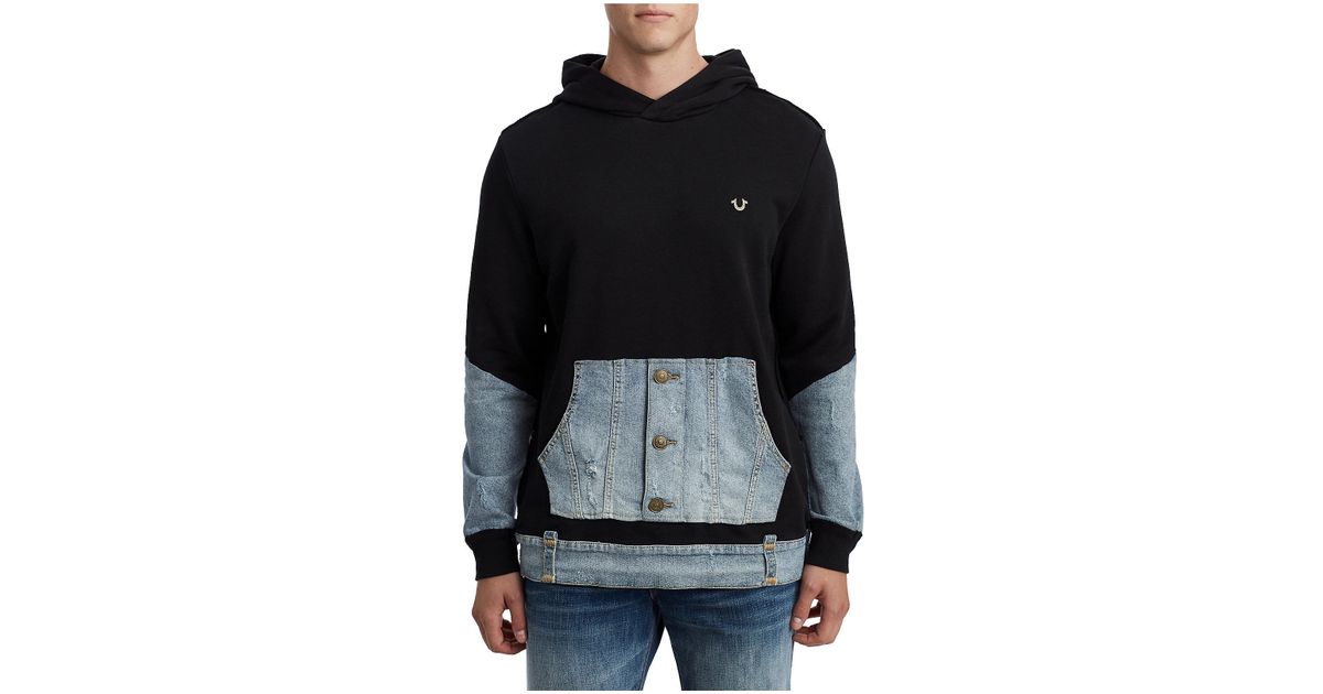 true religion denim hoodie