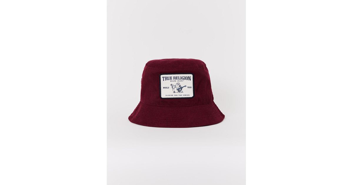 True Religion Corduroy Bucket Hat in Red Lyst