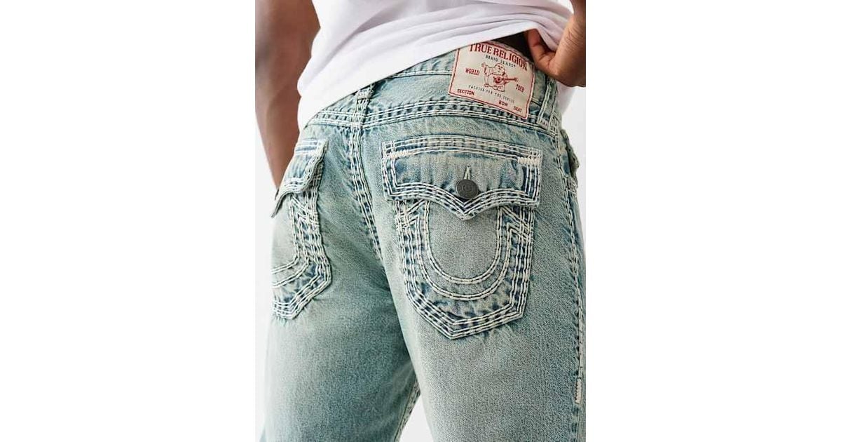 【希少】TRUE RELIGIONトゥルーレリジョンRICKY SUPER QT True Religion Ricky Super QT Body Rinse Black Straight Leg