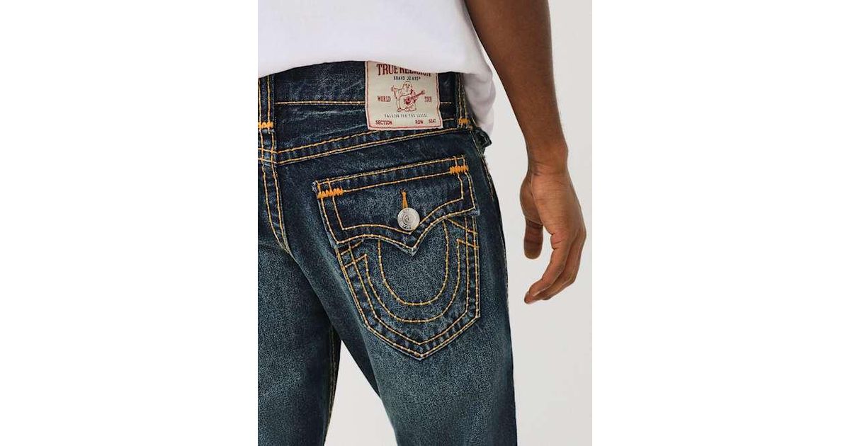 【TRUE RELIGION】JOEY PICK STITCH FLAP フレアジーンズ JOEY PICK STITCH FLAP FLARE JEAN - TRAVIS DARK WASH | True