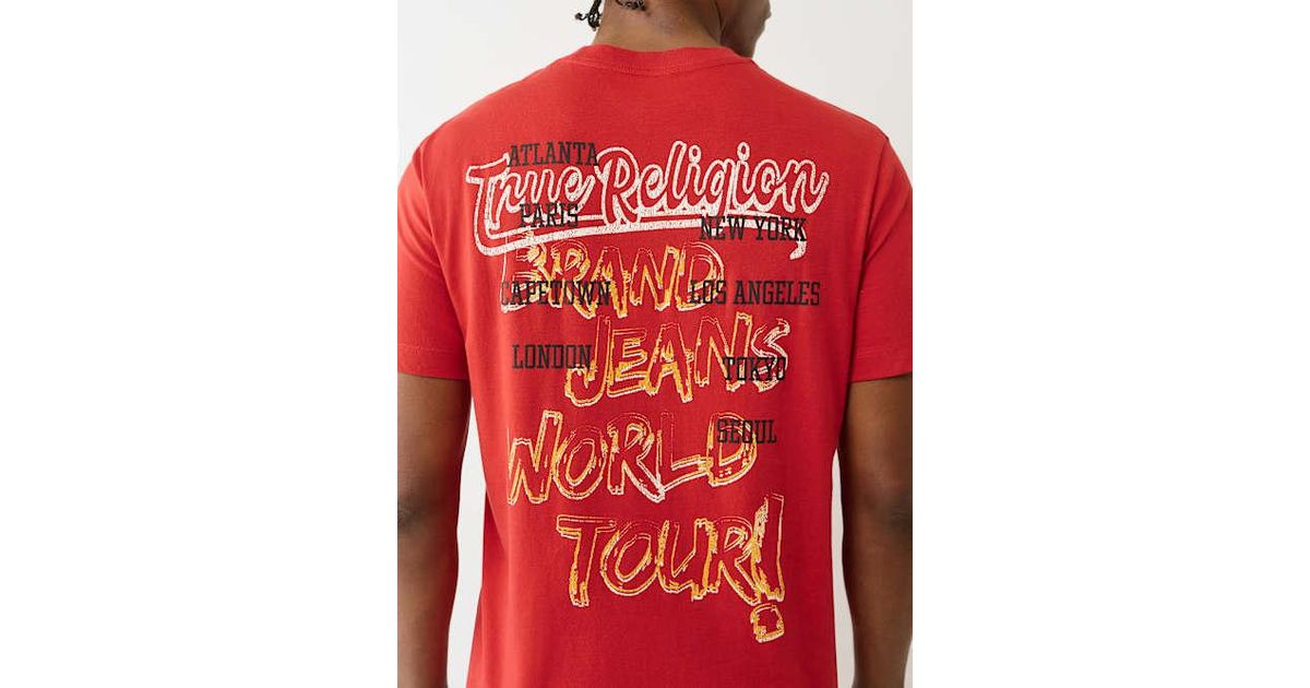【TRUE RELIGION】★Tシャツ★ FADED WORLD TOUR LOGO TEE FADED WORLD TOUR LOGO TEE | True Religion
