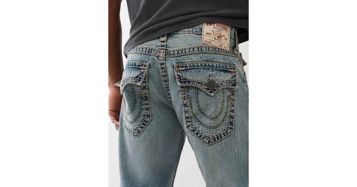 TRUE RELIGION Ricky Super T Flap Straight Jean 34