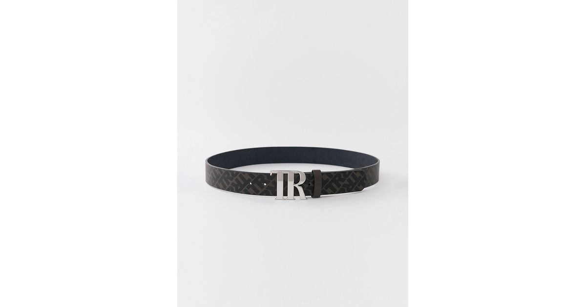 TRUE RELIGION Tr Monogram Belt in White | Lyst
