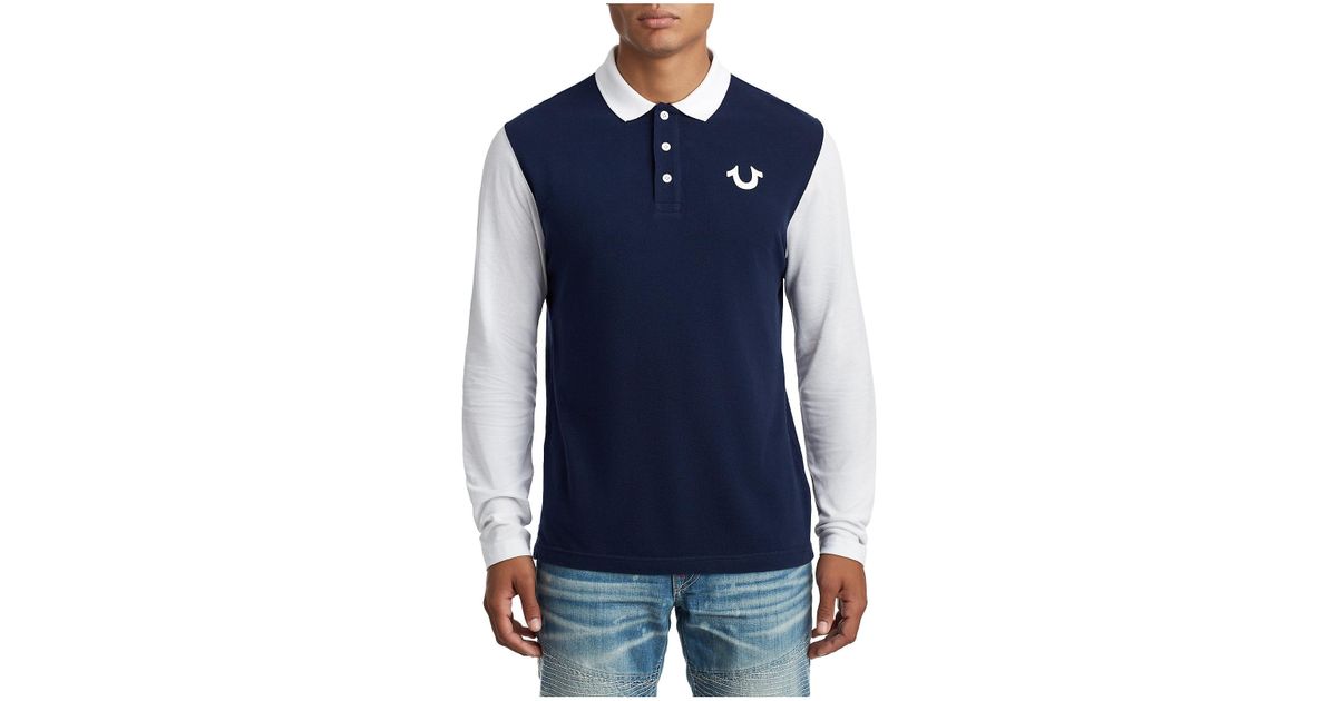 true religion long sleeve polo