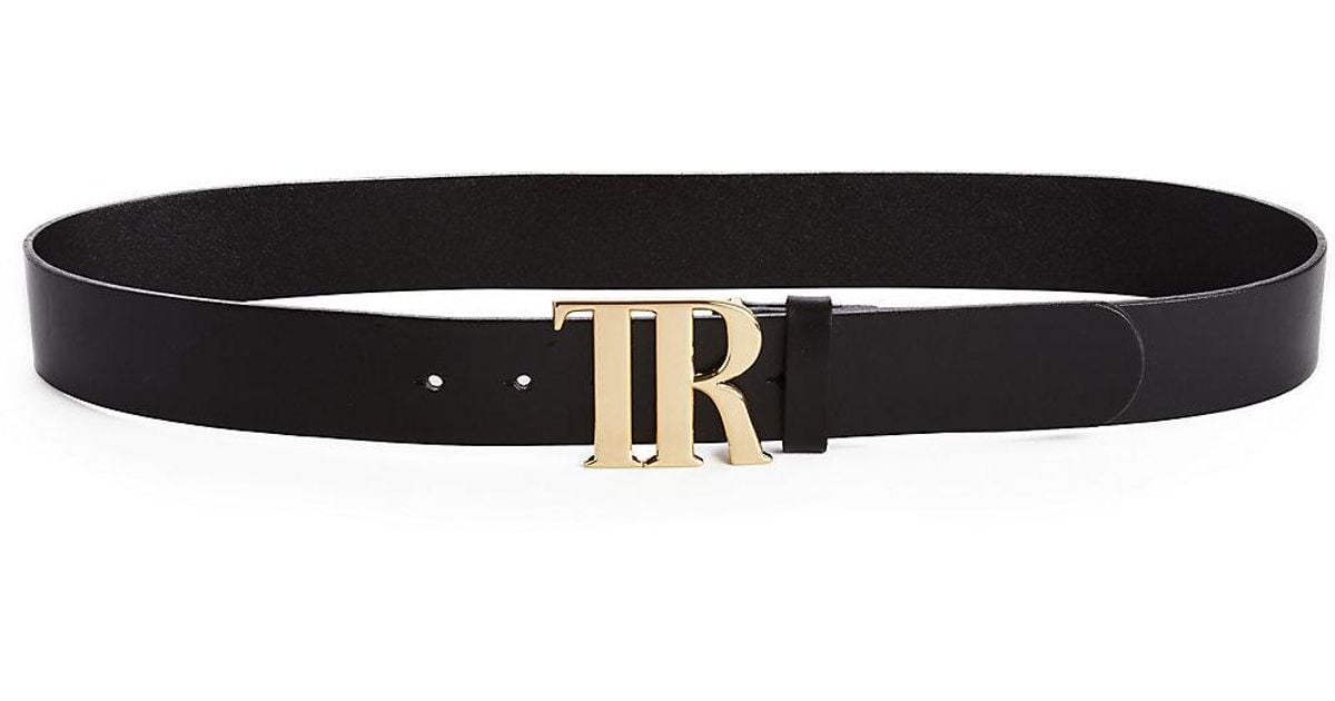 True Religion Tr Gold Buckle Belt in Black for Men - Save 8% - Lyst