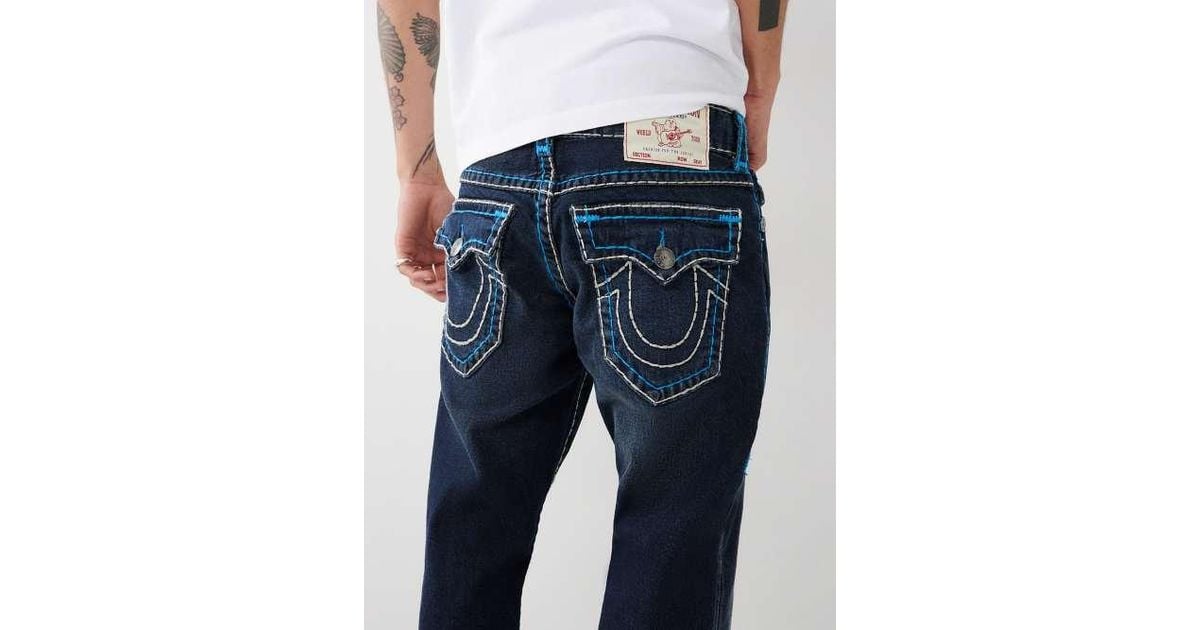 TRUE RELIGION Billy Super T Stitch Bootcut Jean in Blue for Men | Lyst