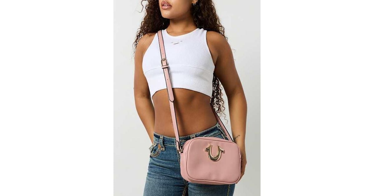 関税込み♪【TRUE RELIGION】HORSESHOE ロゴ★スリングバッグ NWT Original TRUE RELIGION Shoulder Flap Bag Crossbody