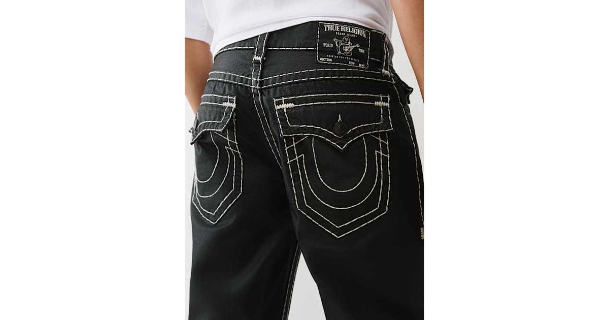 TRUE RELIGION Bobby Super T Coated Baggy Jean 32