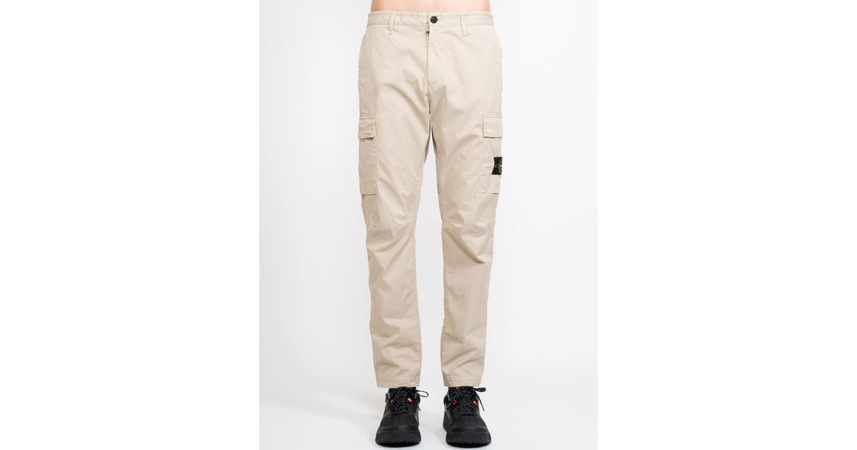 Stone Island 761530419 - V0090 - Trousers in Natural for Men | Lyst