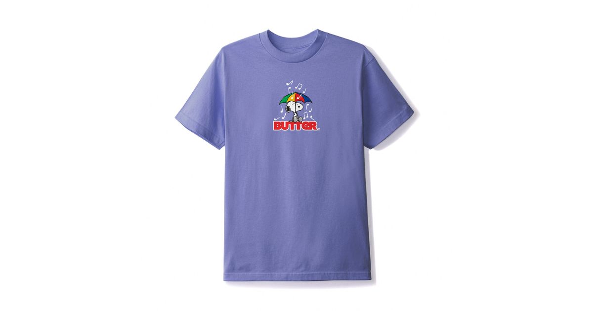 Butter Goods Cotton X Peanuts Snoopy Umbrella T-shirt in Blue for 