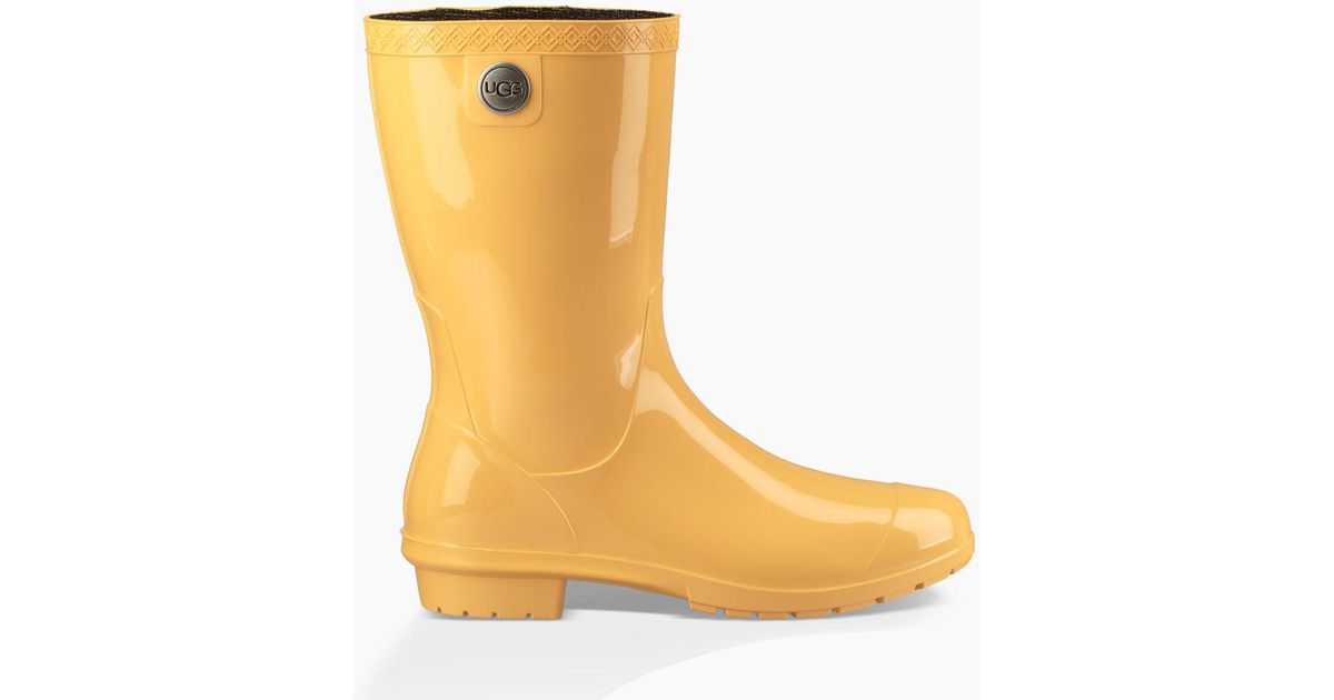 yellow ugg rain boots