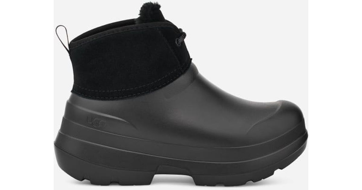 UGG Tasman X Lace Eva/suede/waterproof Rain Boots in Black | Lyst
