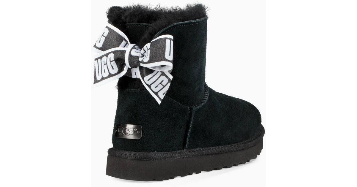 ugg bailey bow mini black