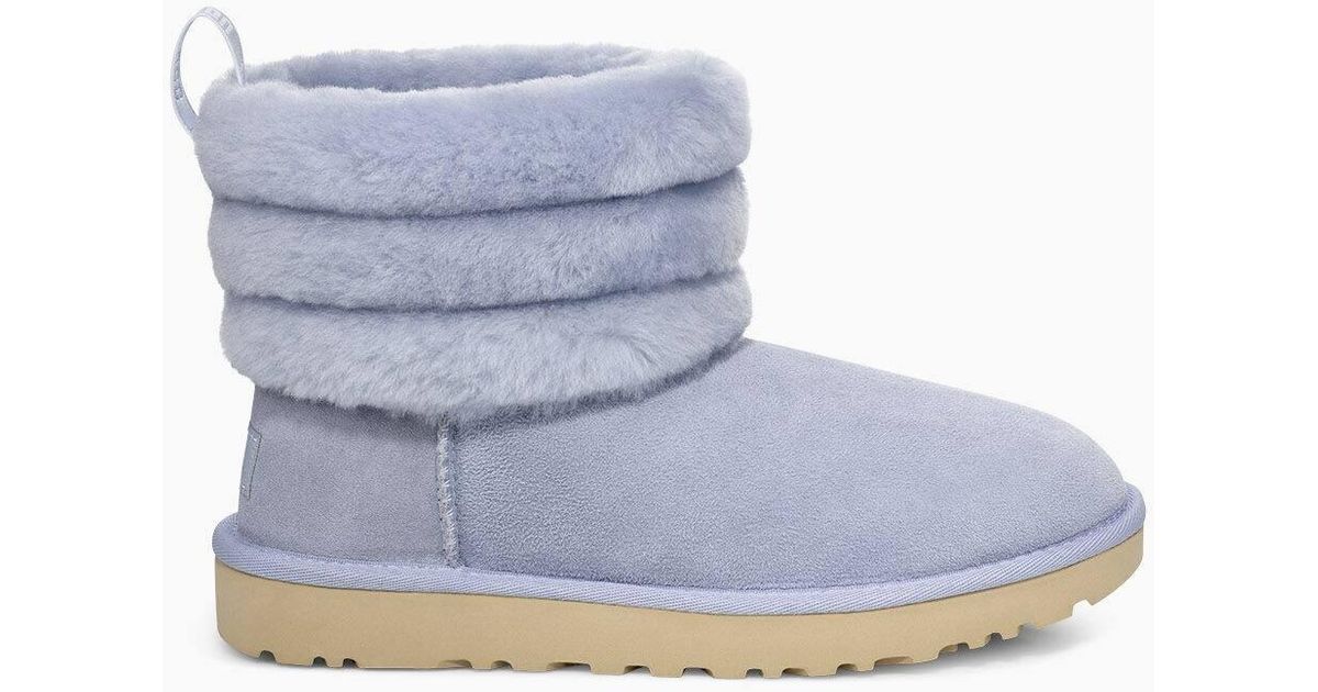 blue mini fluff uggs