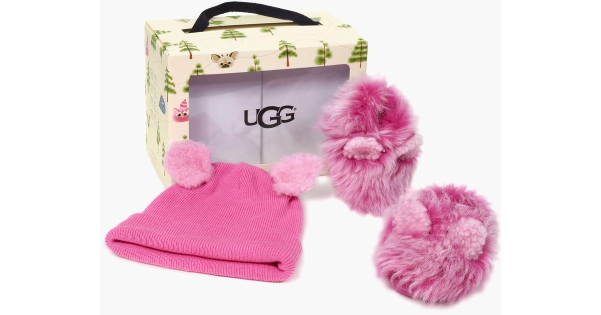 ugg pinkipuff gift set