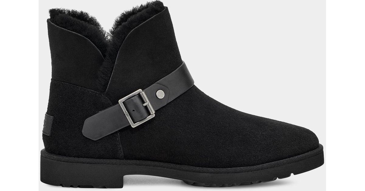 ugg-romely-buckle-boot-in-black-lyst