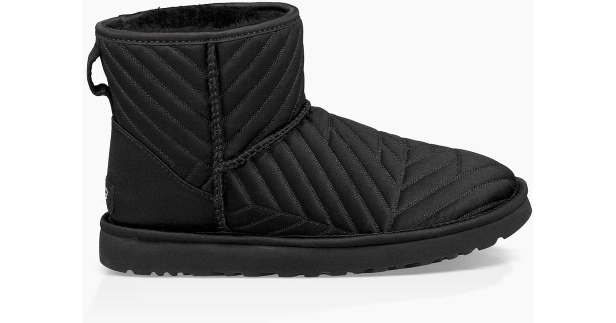 ugg classic mini quilted satin boot