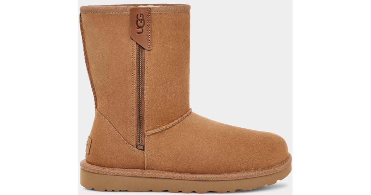 UGG Classic Short Bailey Zip Boot Classic Short Bailey Zip Boot in Brown |  Lyst