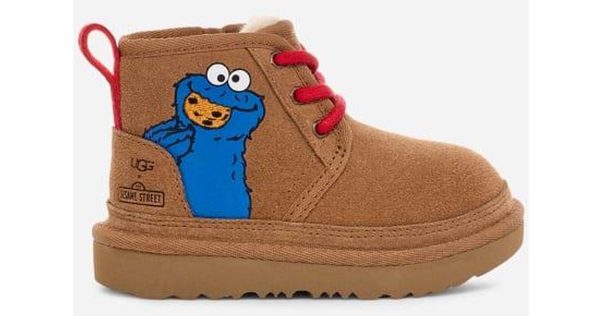 UGG Toddlers' X Sesame Friends Neumel Ii Suede Classic Boots in Black