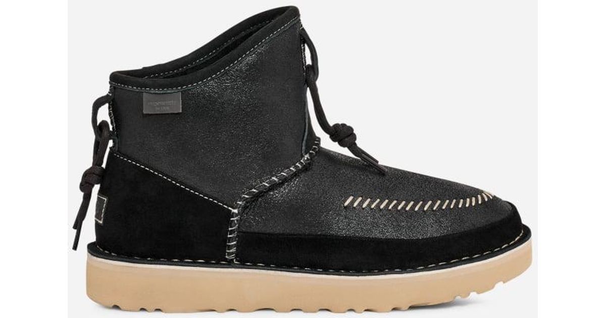 UGG Campfire Crafted Regenerate Sheepskin Classic Boots in Black | Lyst