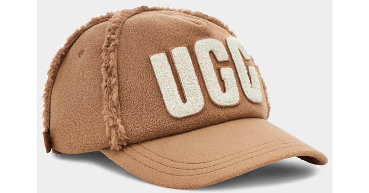 UGG Bonded Fleece Baseball Cap in Black | Lyst