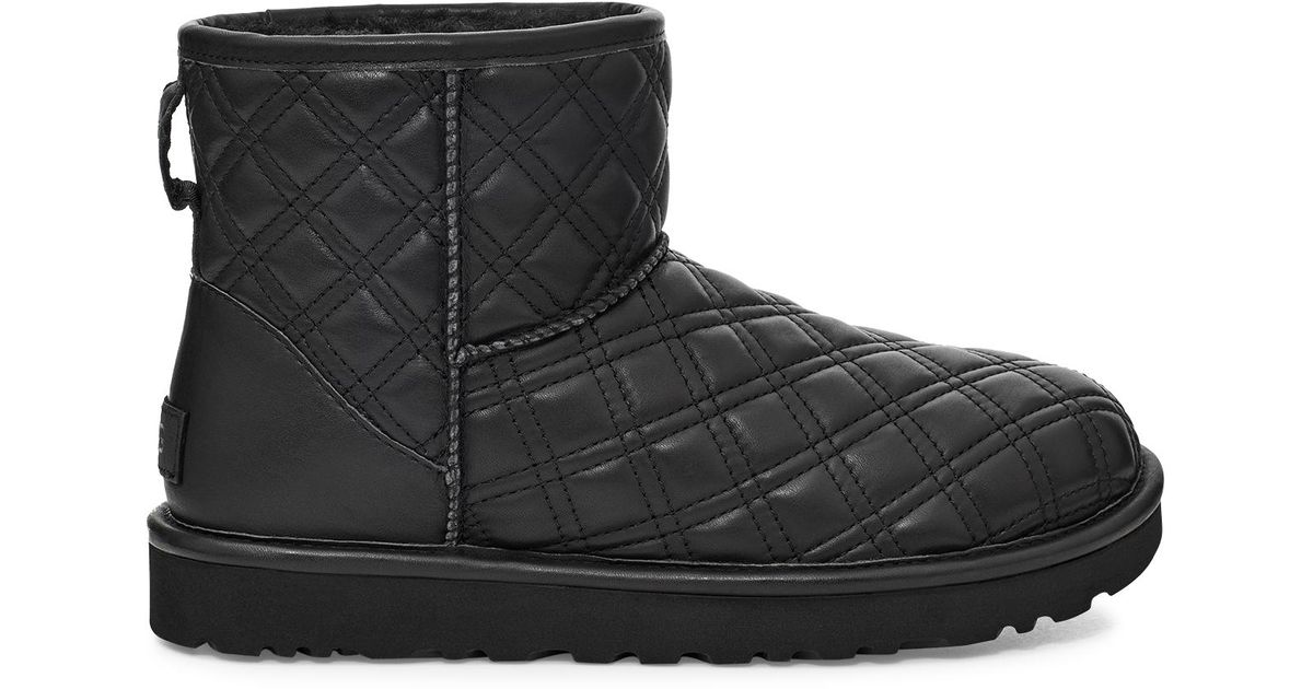 classic mini quilted satin boot