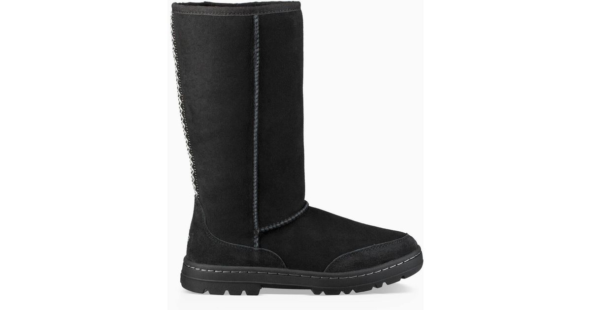 UGG Suede Ultra Tall Revival in Black 