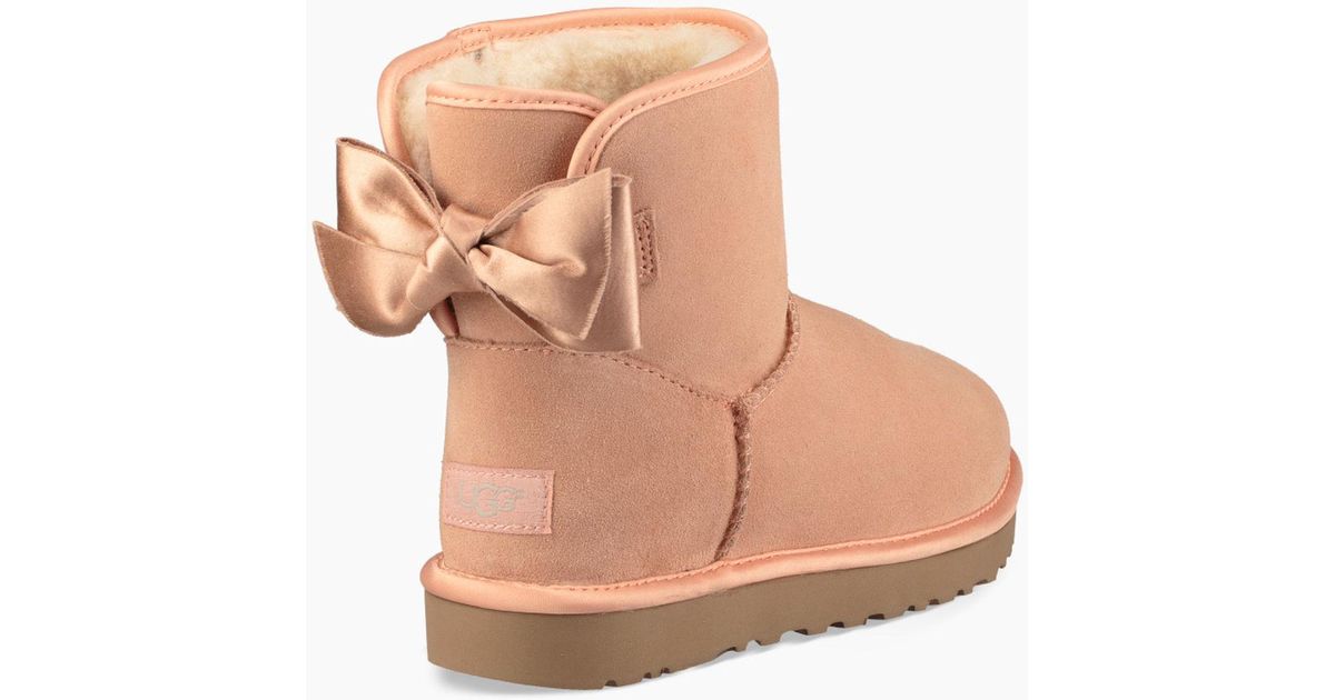 satin bow ugg boots