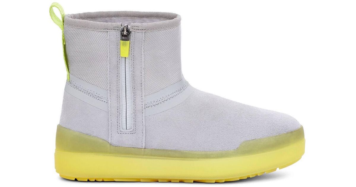 grey and yellow uggs