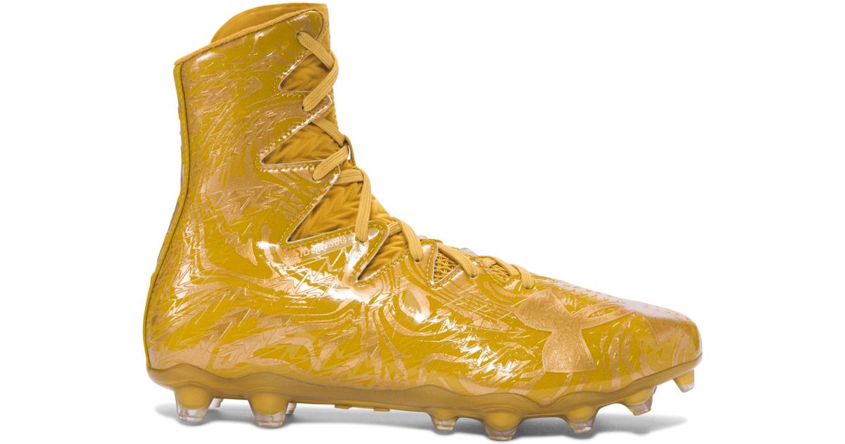 under armour yellow cleats