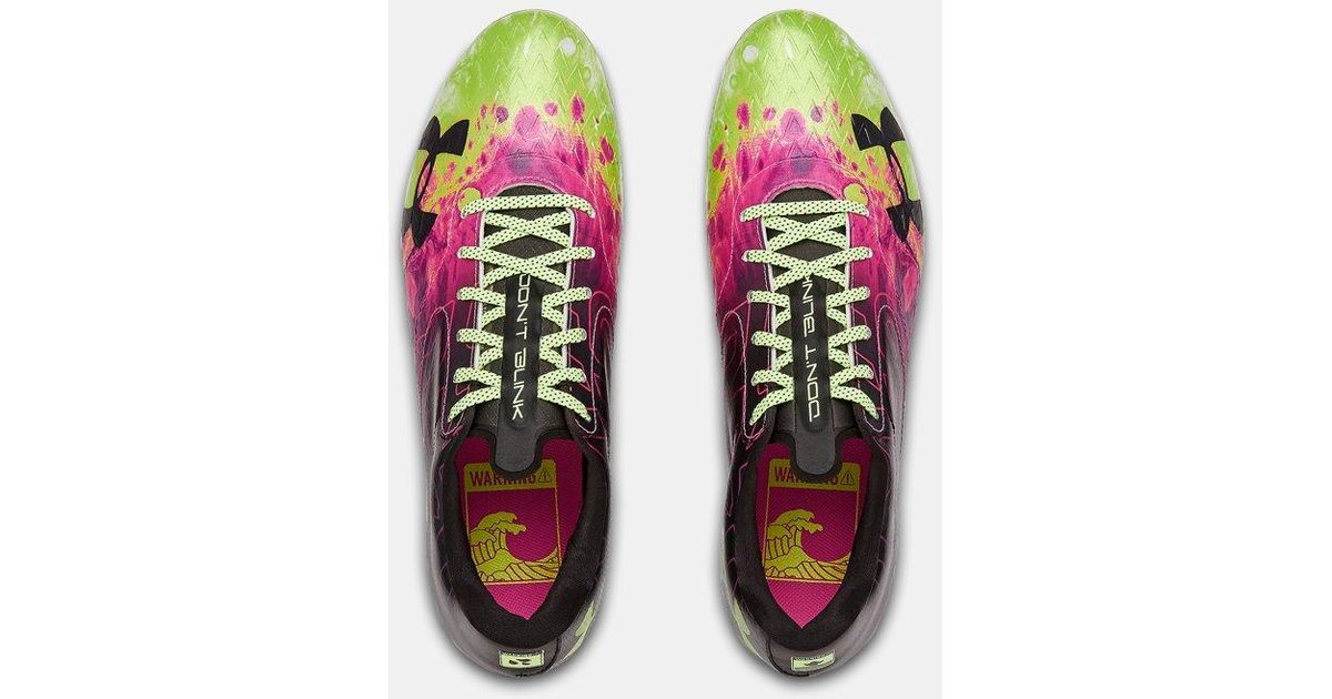 Men's ua blur lux cheap le drip football cleats