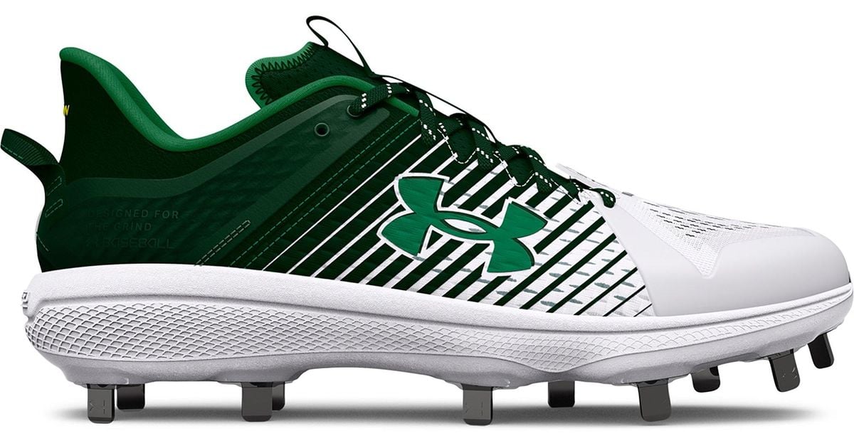 Under Armour Ua Yard Low Mt Baseball Cleats in Green for Men Lyst
