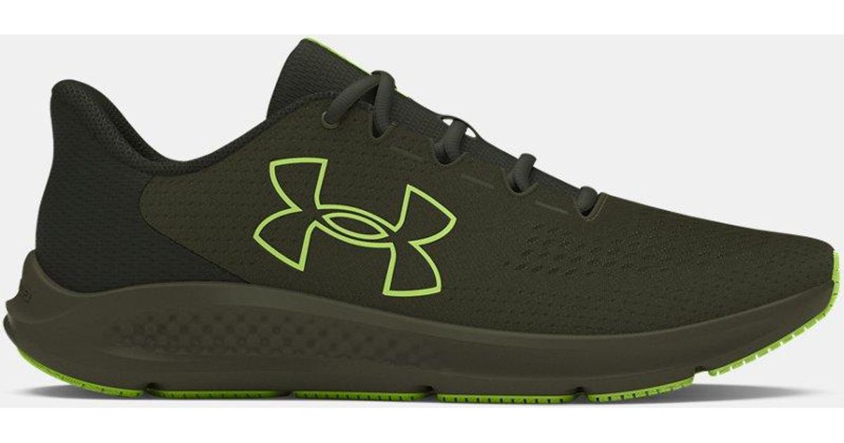 Under Armour Charged Pursuit 3 Big Logo Running Shoes Marine Od Baroque Morph in Green for Men Lyst UK