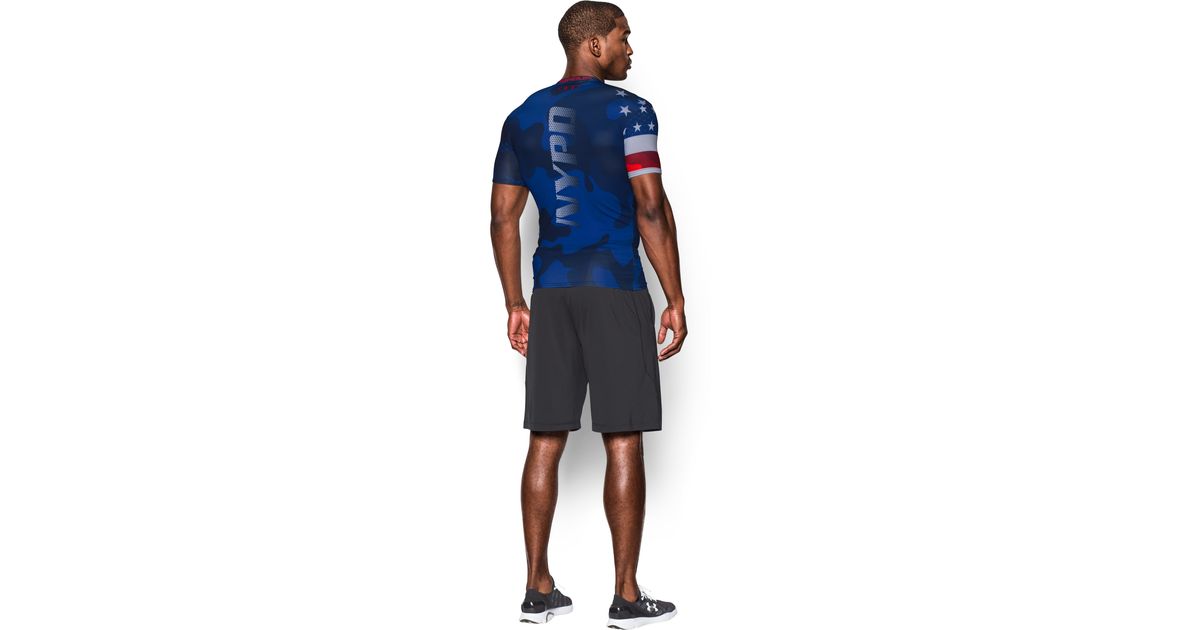 Under Armour Men's Ua Freedom Nypd Compression Shirt in Blue for Men | Lyst