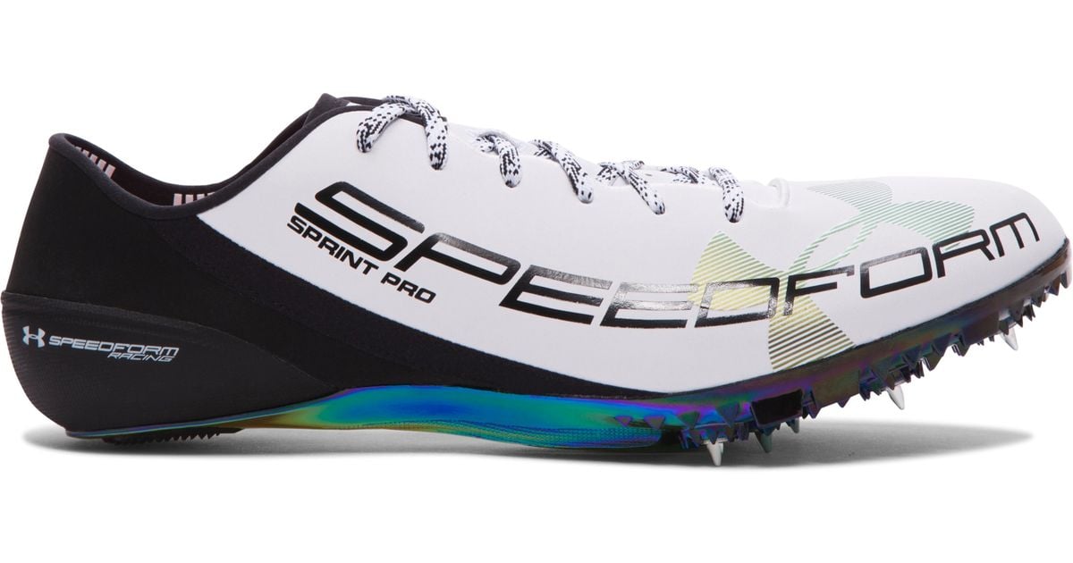Under Armour Ua Speedform® Sprint Pro Track Spikes in White for Men | Lyst