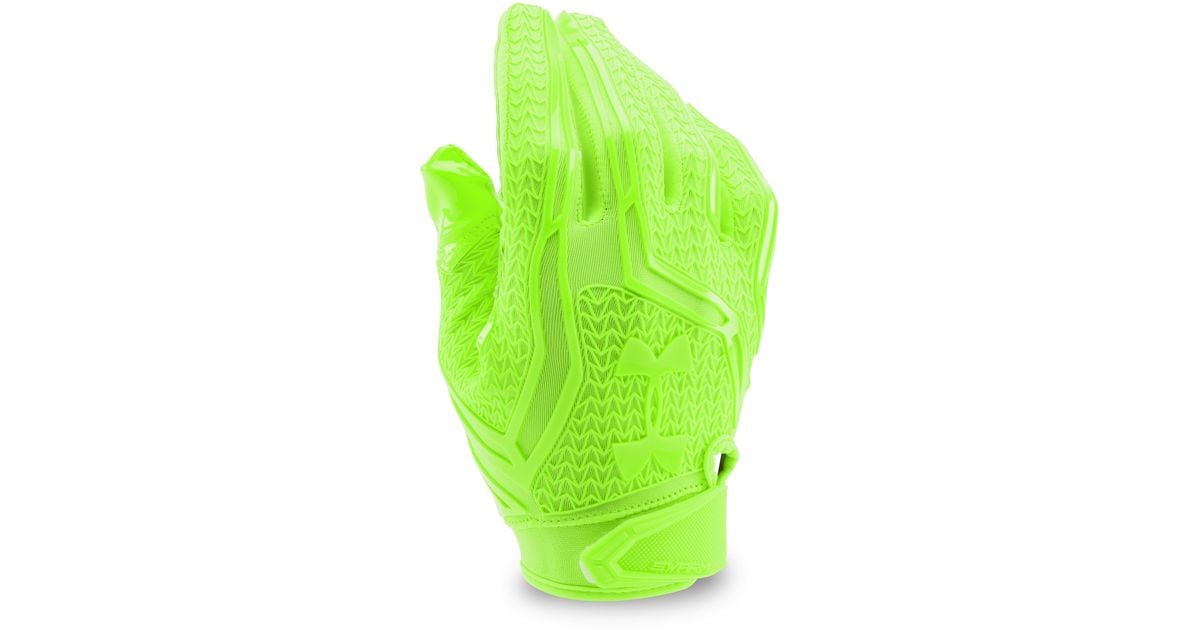 lime green football gloves