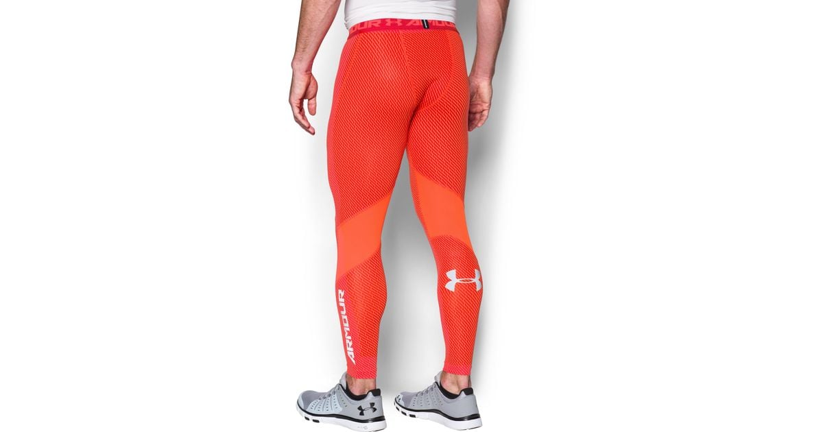 Under Armour Men's Ua Coolswitch Compression Leggings in Orange for Men