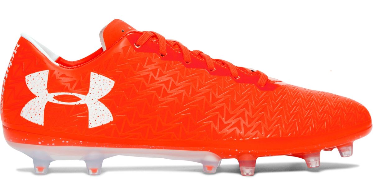 all orange under armour cleats