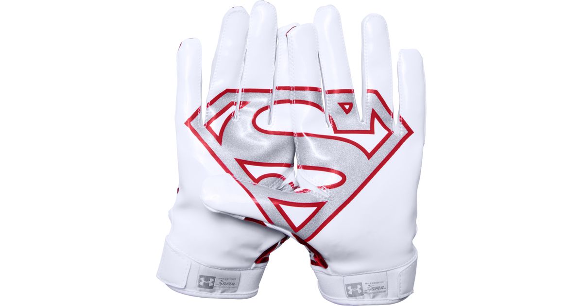 Under Armour Men's ® Alter Ego Superman F5 Football Gloves in Red for Men |  Lyst