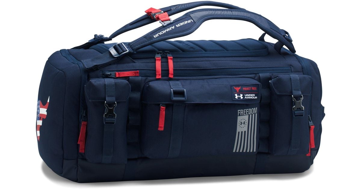 Under Armour Ua X Project Rock Freedom Range Duffle in Midnight  Navy/Midnight Navy (Blue) for Men | Lyst