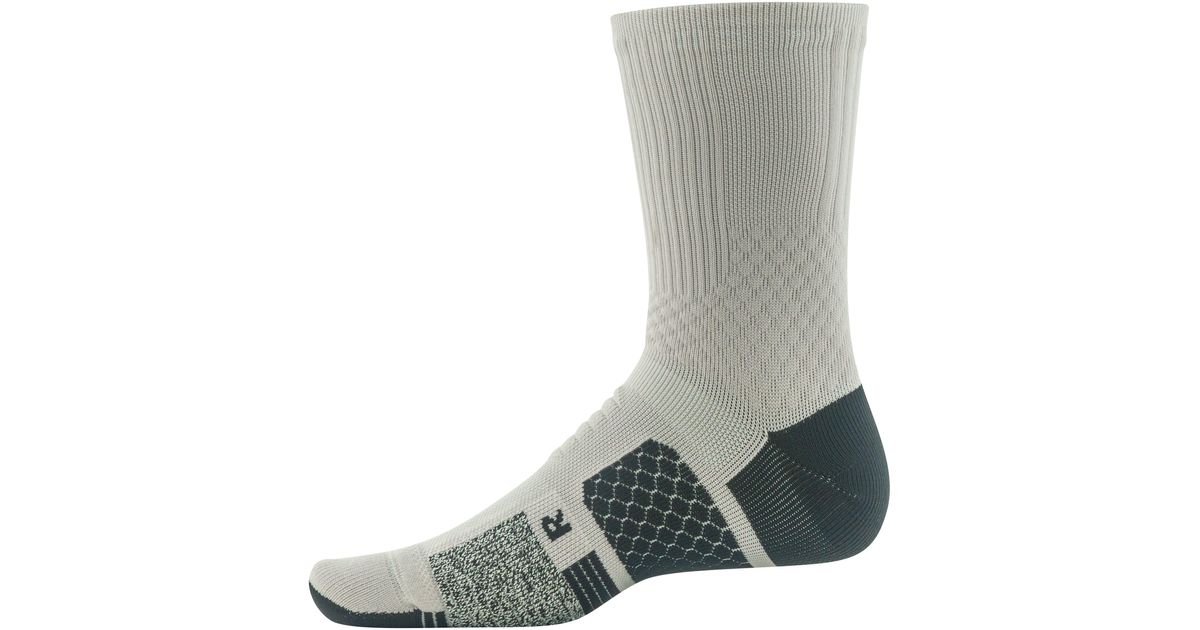 Under Armour Project Rock Armourdry Playmaker Midcrew Socks in Green