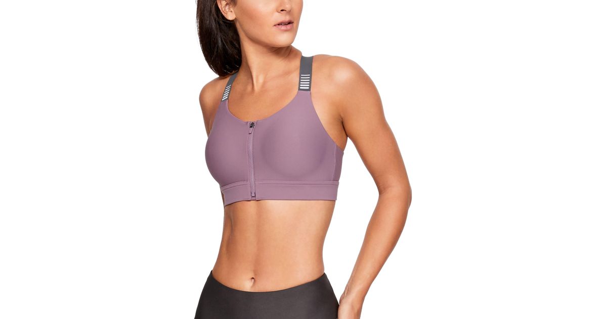 under armour vanish high zip sports bra